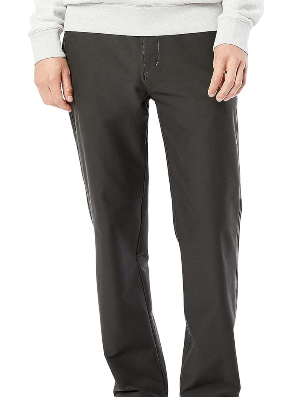 NWT DOCKERS Men's Comfort 38X29 Knit Chino Straight Fit Pants Dark Gray